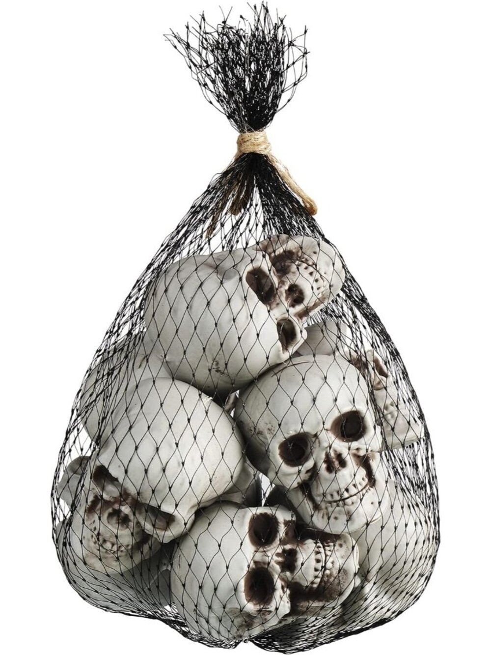 🎃 Boao 10 Pcs Plastic Halloween Mini Skeleton Skull Heads 2.3'' Home Decor